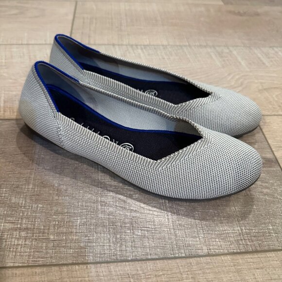 ROTHY'S WOMENS CREAM FLAT SLIP ON SHOES SIZE 8 - Picture 2 of 9